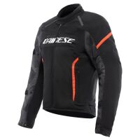 Dainese AIR FRAME 3 TEX letní textilní bunda černá/fluo-červená vel.52